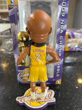 2009 Los Angeles Lakers Championship rare Derek Fisher trophy bobblehead, produced by Forever Collectibles.