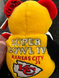 Kansas City Chiefs NFL Super Bowl 4 rare limited edition collectors bear made by forever collectibles