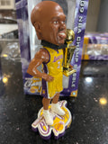 2009 Los Angeles Lakers Championship rare Derek Fisher trophy bobblehead, produced by Forever Collectibles.
