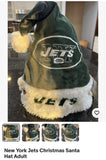 New York Jets NFL adult festive Christmas Santa Hat.