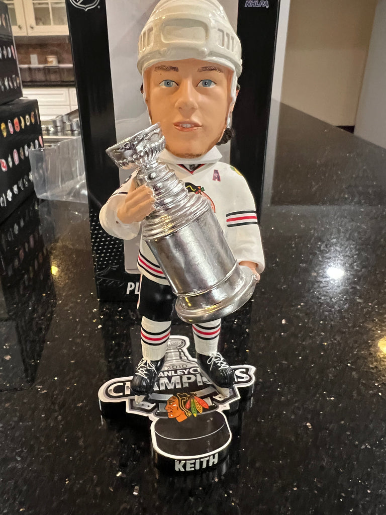 Duncan Keith Chicago Blackhawks Trophy Bobblehead 2010 Stanley Cup Championship