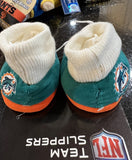 Miami Dolphins NFL team logo and colors cute baby booties