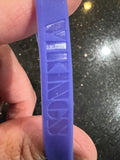 Minnesota Vikings NFL Adult Mylar Team Color and Logo Wristbands Bracelets 3pk by Forever Collectibles