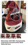 Miami Heat officially licensed 2012 NBA Championship Logo Plush Commemorative Adult Santa Hat