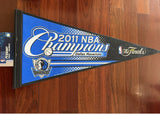 2011 Dallas Mavericks NBA Finals Champions Team Pennant Room Decor Flag NEW.
