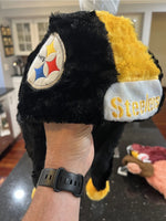 Pittsburgh Steelers NfL plush fabric team logo helmet hat