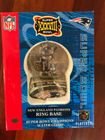 New England Patriots Super Bowl 38 Champions ring base snow globe