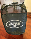 New York Jets pop-up NFL foldable hamper.

Measures 24x16. Perfect for dorm room or at home