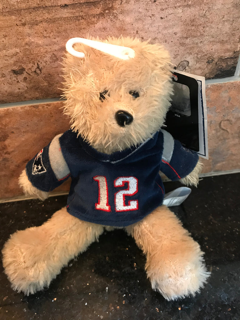 New England Patriots NFL Tom Brady Plush Bear with Jersey, made by Forever Collectibles.