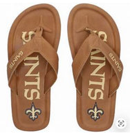 New Orleans Saints NFL Color Pop flip flop sandals mens size
