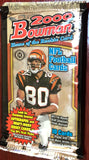 2000 Bowman Football card unopened pack