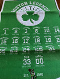 Boston Celtics Nba Dynasty Player legends Banner 24X36 top quality wool banner.

Raised wool letters and patches. Hugh with top quality.new