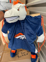 Denver Broncos NFL team mascot miles drawstring backpack psl
