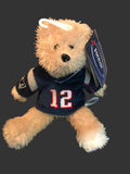 New England Patriots NFL Tom Brady Plush Bear with Jersey, made by Forever Collectibles.
