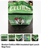 Boston Celtics NBA insulated 6pk Lunch Bag Foco.