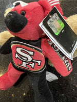 San Francisco Nfl 49ers plush team logo bear collectible Foco.