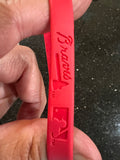 Atlanta Braves MLB Mylar Wristbands Set of 3 officially licensed adult wristbands by Major League Baseball (MLB).