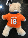 Denver Broncos NFL Peyton Manning Jersey Bear manufactured by Forever Collectibles.