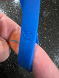 set of three adult wristbands bracelets featuring the Buffalo Bills NFL team logo and colors.