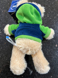 Seattle Seahawks NFL Team logo plush hoodie bear foco
