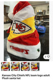 Kansas City Chiefs NFL team logo plush adult holiday Santa hat foco