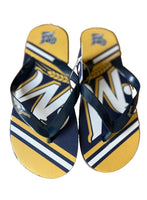 Milwaukee Brewers MLB Team Logo Flip Flops Unisex See Size Chart