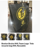 Boston Bruins team logo commerative recycle bag NHL. New condition never used .