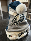 Philadelphia Eagles team logo adult Plush santa hat.