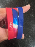 Forever Collectibles New York Giants Adult Mylar NFL Team Logo + Color 3pk Wristbands Bracelet