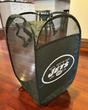 New York Jets pop-up NFL foldable hamper.

Measures 24x16. Perfect for dorm room or at home