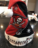 Tampa Bay Buccaneers plush swirl adult santa hat.

New with tags