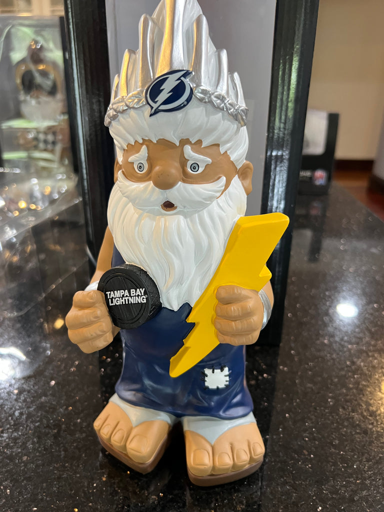 12-inch Tampa Bay Lightning NHL-themed garden gnome statue by Foco.