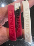 Arizona Cardinals Adult Mylar NFL Team Logo + Color 3pk Wristbands Bracelet by Forever Collectibles