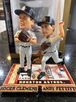 Houston Astros Roger Clemens and Andy Pettite MLB All Star Game Duel Bobblehead, featuring two former Houston Astros pitchers