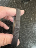 Cleveland Browns silicone team colors wristband bracelet 3 pack.

Team colors used one orange one black and one tie dye