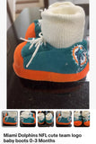Miami Dolphins cute team logo baby boots 0-3 Months.