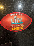 Kansas City Chiefs Super Bowl LIV Champions Football Magnet by WinCraft