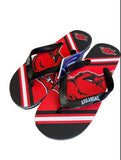 Arkansas Razorbacks NCAA Logo Unisex Flip Flops Sandals by Forever Collectibles