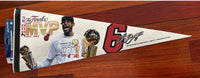 Miami Heat Lebron James back to back Nba finals MVP pennant.