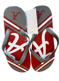 Alabama NCAA Team Logo Unisex Flip Flops Sandals by Forever Collectibles see size chart in photos