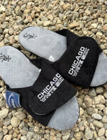 Chicago White Sox MLB plush open toe slippers mens size foco.

New with tags.