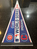 Chicago Cubs Vs Cleveland Indians 2016 MLB World Series Championship 30 inch felt pennant