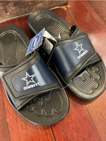 Dallas Cowboys team logo shower sandals flip flops mens size foco.