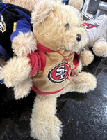 San Francisco 49ers NFL team logo plush hoody bear.