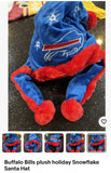 Buffalo Bills NFL Team logo plush Holiday santa hat adult size foco