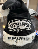 San Antonio Spurs NBA plush solid color adult holiday santa hat.