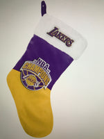 Los Angeles Lakers 2020 NBA Champions Commerative Xmas Stocking is a 18 inch stocking designed by Forever Collectibles