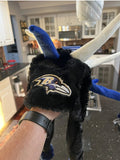 Baltimore Ravens NFL team logo spiked plush helmet hat
