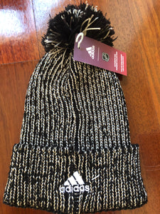 Boston Bruins NHL team logo woman’s stylish pom hat adidas