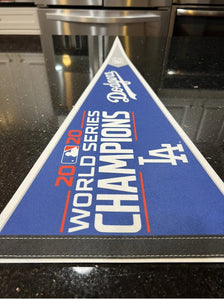 Rare Los Angeles Dodgers  MLB 2020 World Series Champions full size felt pennant